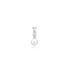 Silver Shell Pearl Dangling Barbell Single Earring | Ania Haie Australia